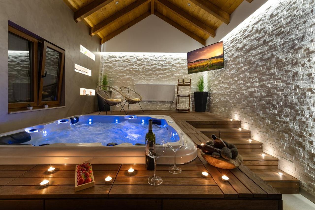 New! Promina Luxury Villa With 72Sqm Heated Pool, Jacuzzi, Infrared Sauna, Tennis Court, Media Room Bogatić 외부 사진