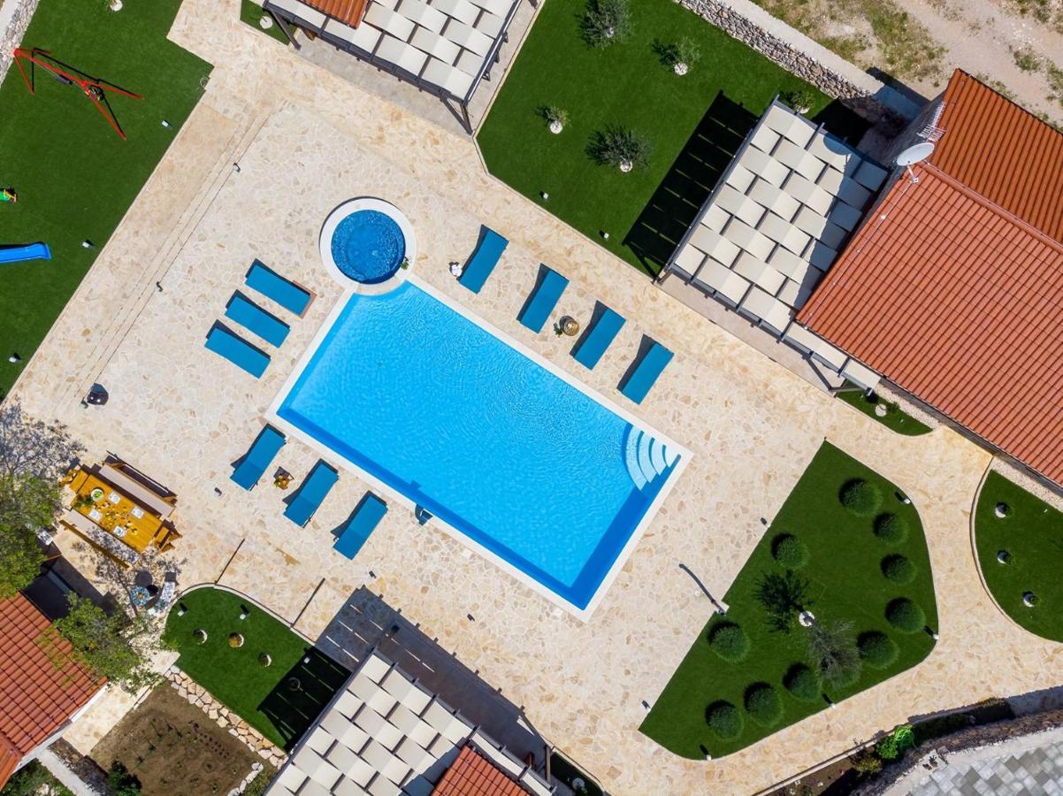 New! Promina Luxury Villa With 72Sqm Heated Pool, Jacuzzi, Infrared Sauna, Tennis Court, Media Room Bogatić 외부 사진