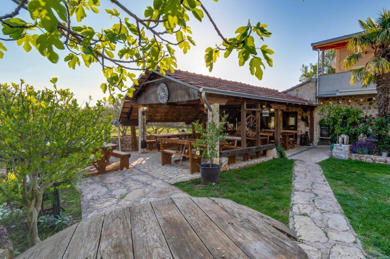 New! Promina Luxury Villa With 72Sqm Heated Pool, Jacuzzi, Infrared Sauna, Tennis Court, Media Room Bogatić 외부 사진